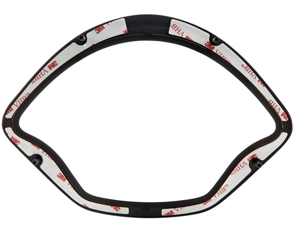 Anneau décoratif tachymètre pour Vespa GTS/GTS Super 125-300ccm ('14-), noir brillant