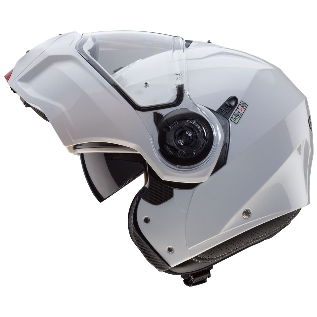 Caberg casque Droid, blanc métallisé