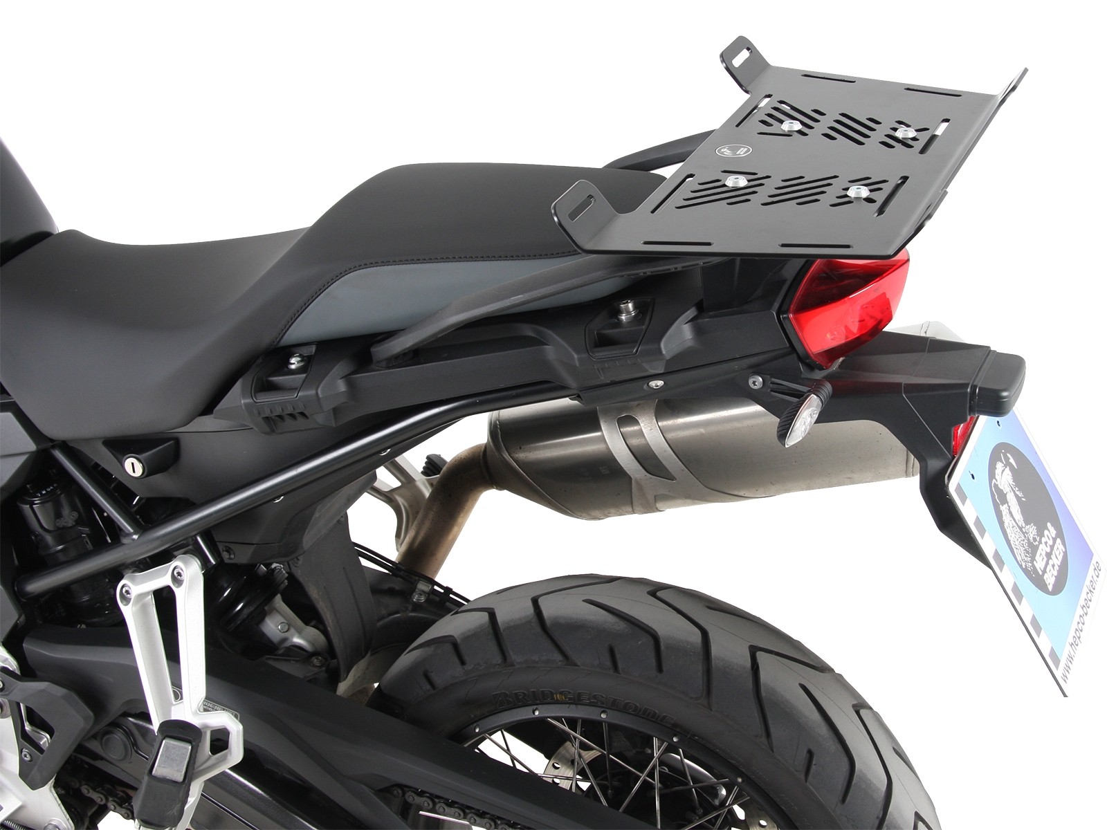 Elargissement du pont de bagages noir pour BMW F 850 GS (année 18-) Hepco & Becker