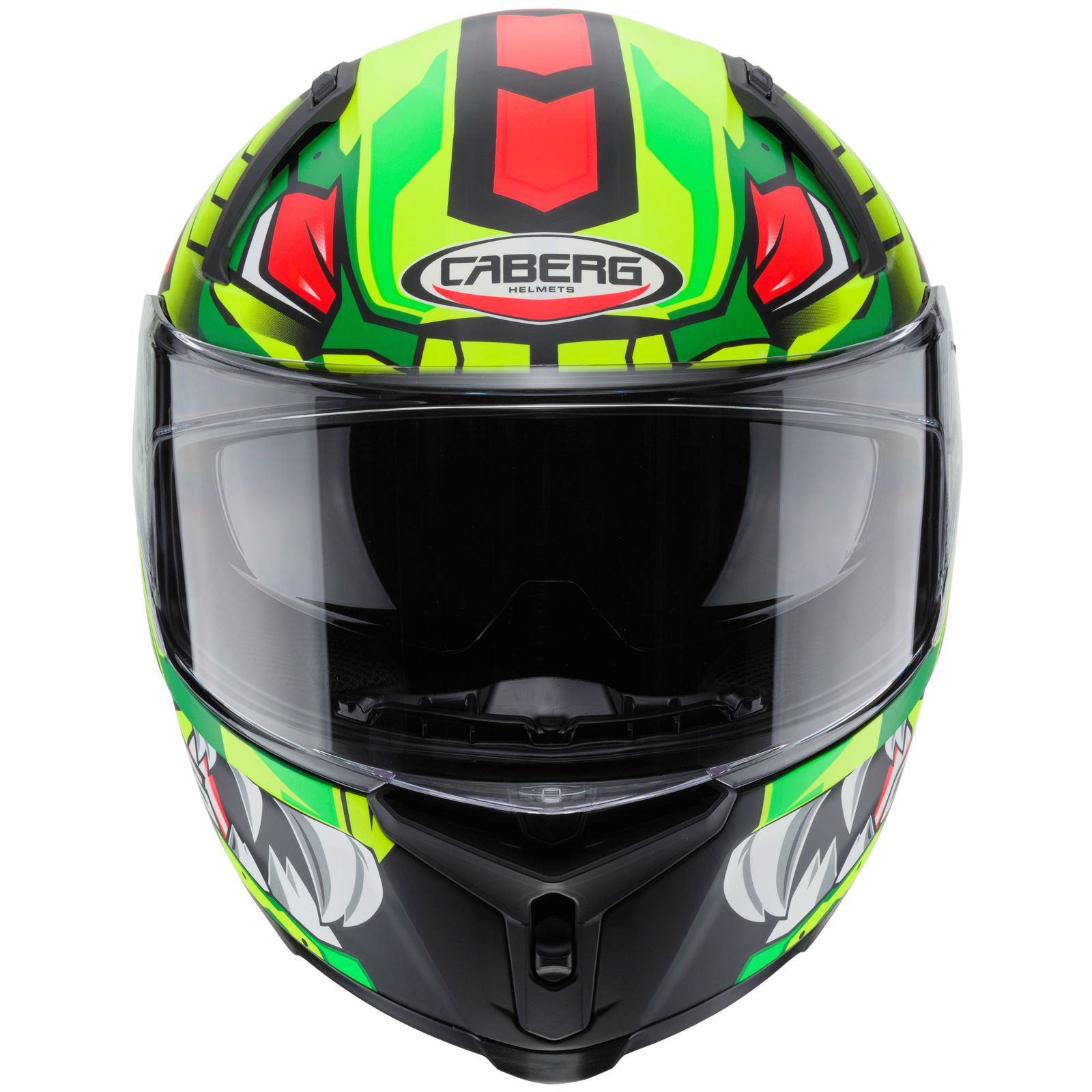 Caberg casque Avalon Giga, noir mat/jaune fluo rouge