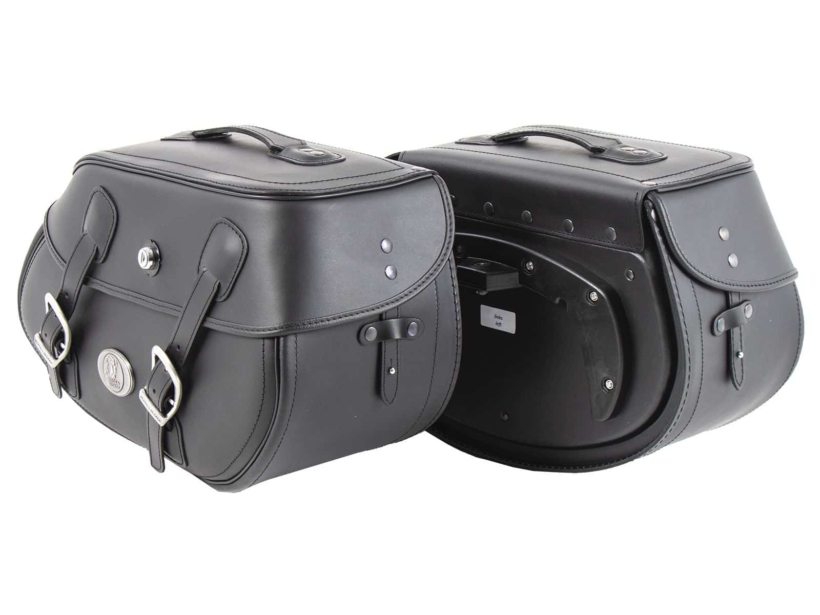 Kit de sacoches de selle Buffalo Big noir pour porte C-Bow Hepco & Becker
