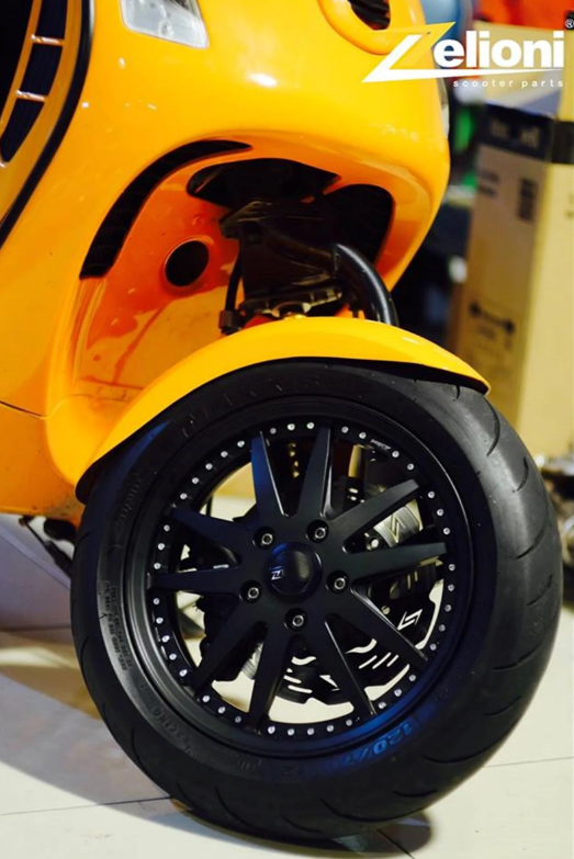 Aile ZELIONI pour Vespa GTS/GTS Super/GTV/GT, métal non peint