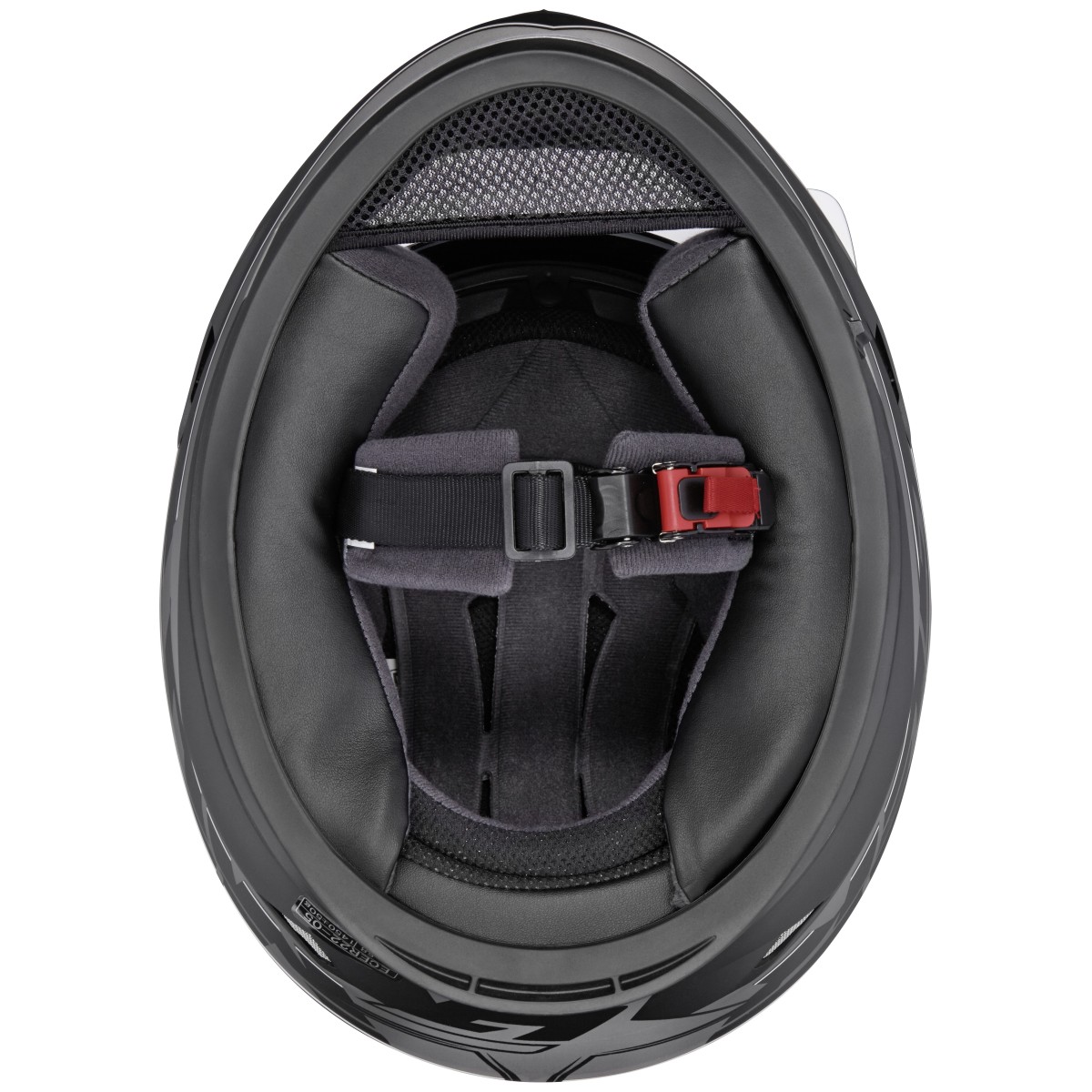Germot casque intégral GM 306, noir mat/rouge