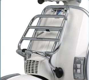 Original Vespa porte-bagages avant pliable chrome Vespa PX