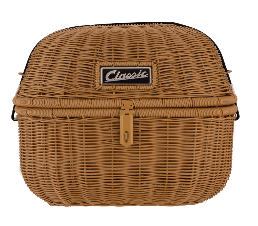 Kit panier à bagages "Classic" avec pont à bagages pour Vespa LX/LXV/S 50-150ccm, marron