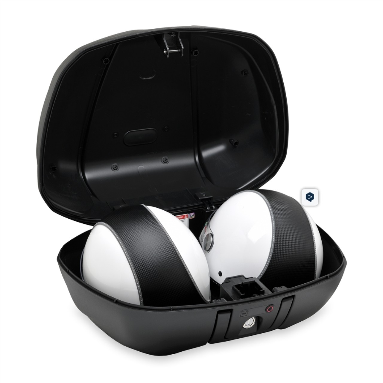 Kit Top Case "Keyless" 52 l (avec plaque de maintien) pour Piaggio MP3 400 / 530 HPE