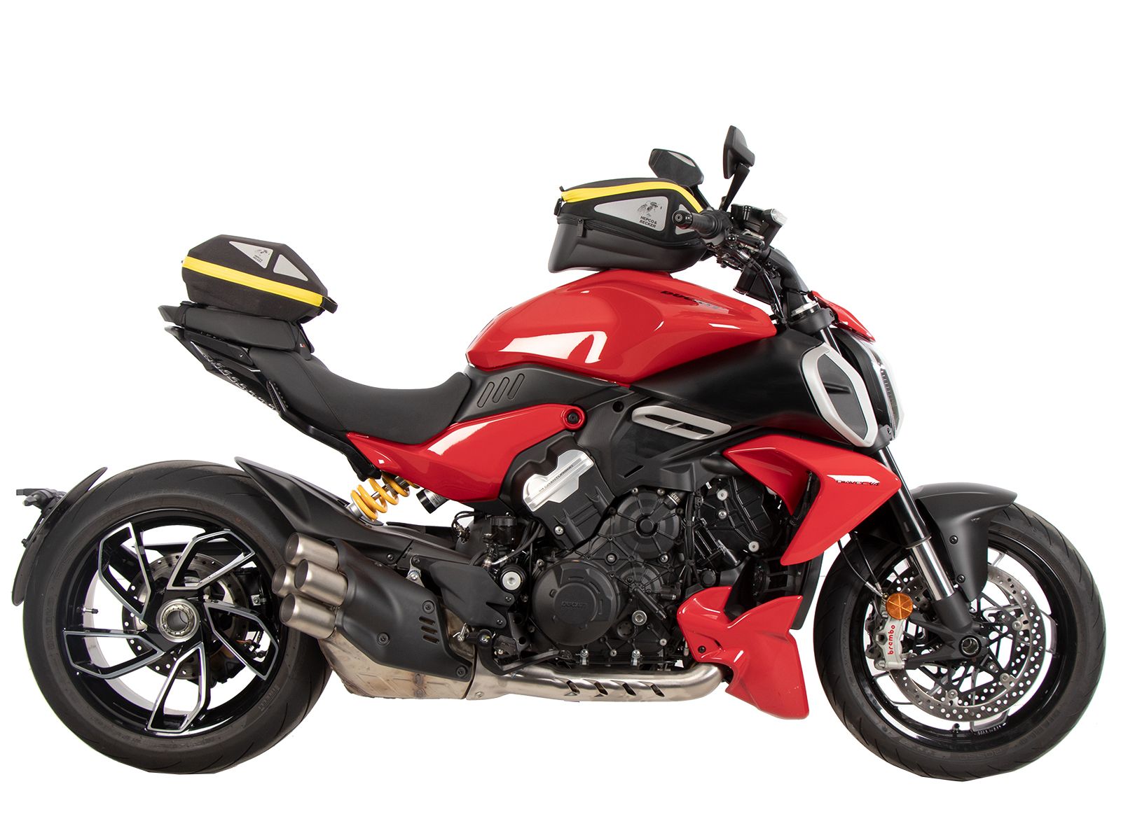 Anneau de réservoir Basic avec unité de fermeture de la sacoche de réservoir pour Ducati Diavel V4 (23-) Hepco & Becker