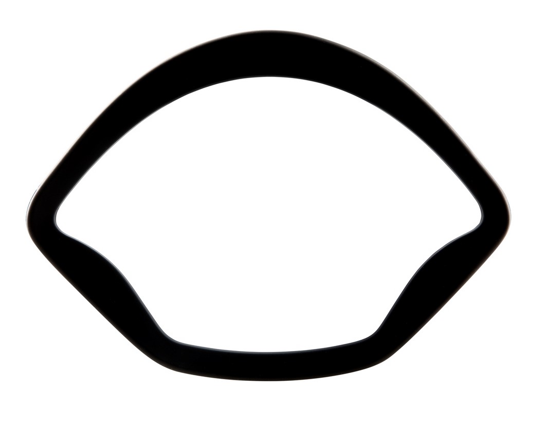 Anneau décoratif tachymètre pour Vespa GTS/GTS Super 125-300ccm ('14-), noir mat