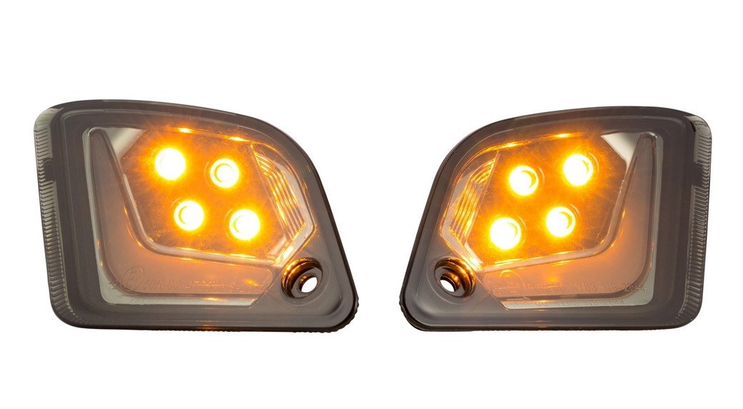 Kit de clignotants arrière gauche/droite pour Vespa GTS/GTS Super/GTV 125-300ccm ('14-22), teinté