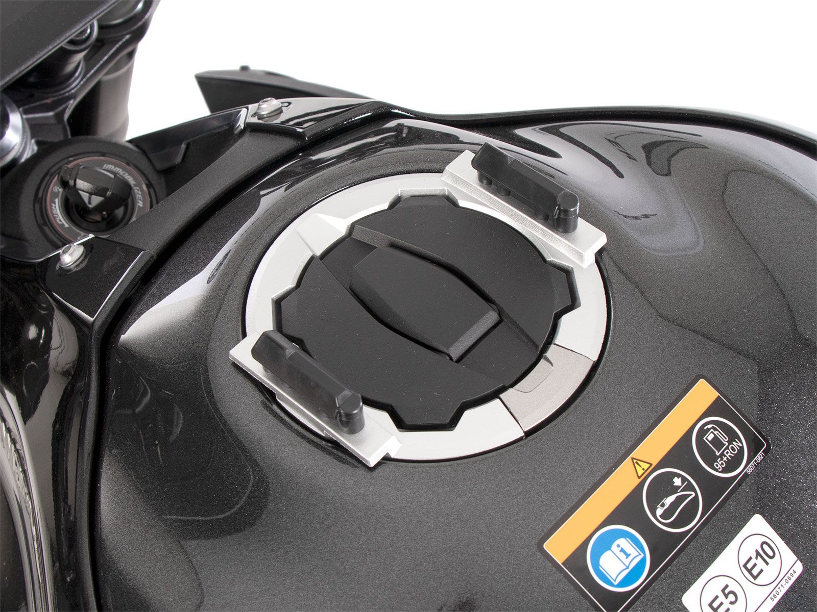 Anneau de réservoir Basic avec unité de fermeture de la sacoche de réservoir pour Kawasaki Z 900 /SE (25- ) Hepco & Becker