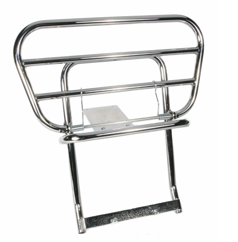 Porte-bagages arrière Traveller pour Vespa PX 80-200ccm, pliable, chrome