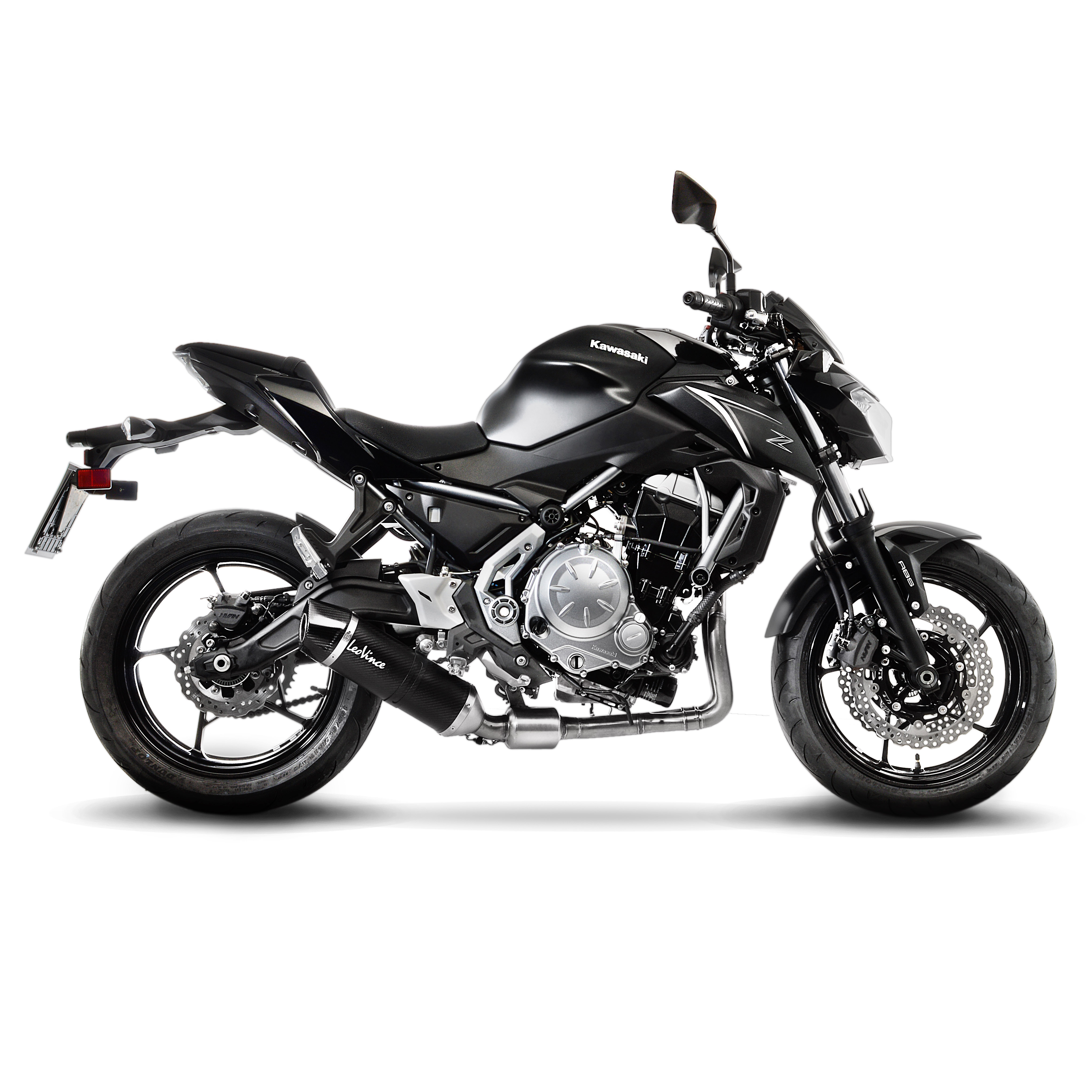 LeoVince Système d?èchappement SBK LV One Evo 2, Carbon, Système complet pour Z 650 / Ninja 650 (Bj.17-19)