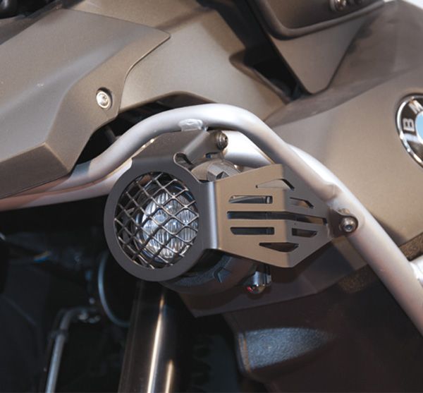 Grille de protection pour les phares supplémentaires à LED pour BMW R 1200 GS Adventure, noir