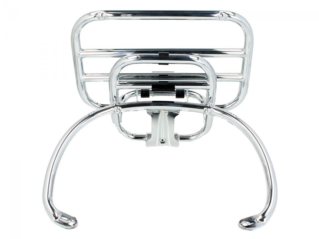 Porte-bagages arrière original rabattable chromé pour Vespa GTS/GTV