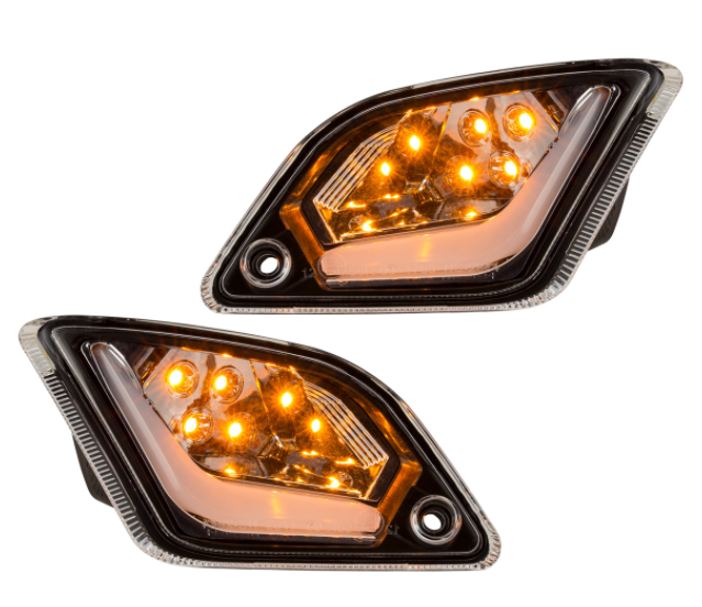 Kit clignotants avant & arrière pour Vespa GTS/GTS Super/GTV/GT 60/GT/GT L ('03-'13), clair