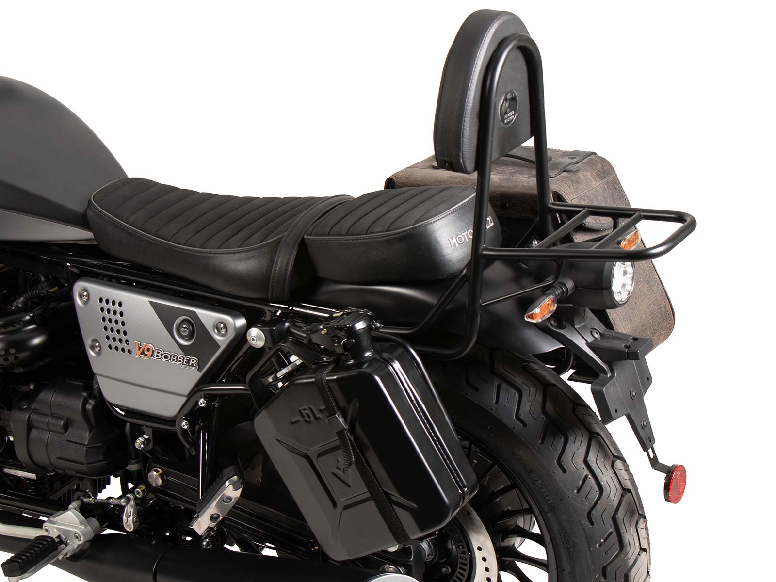 Bidon 4 litres avec support Cutout gauche pour Moto Guzzi V9 Bobber/Special Edition (21-)