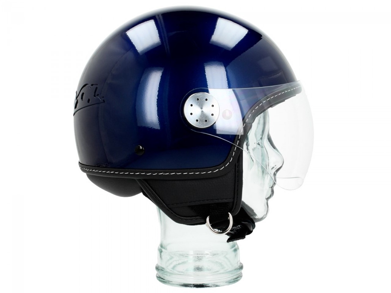 Casque jet Vespa visière 3.0 bleu energia
