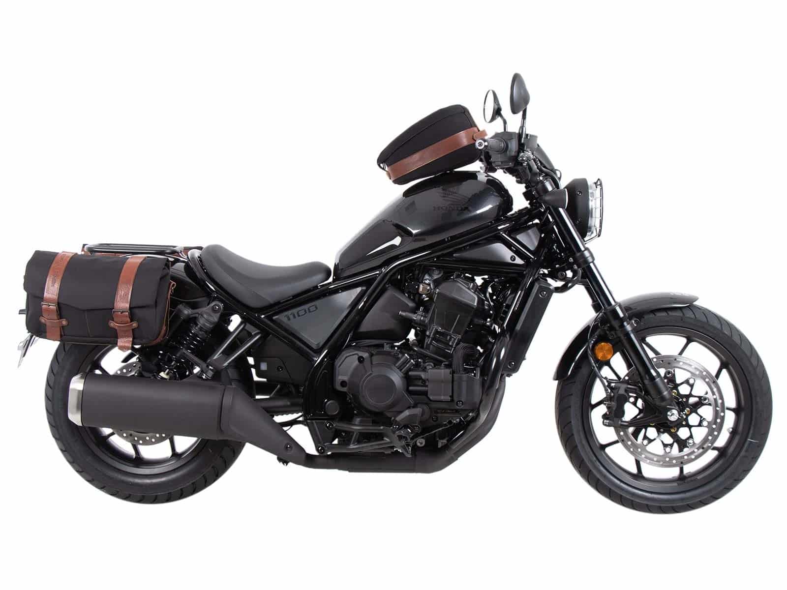 Supports latéraux C-Bow noirs pour Honda CMX 1100 Rebel /DCT (21-24) Hepco & Becker