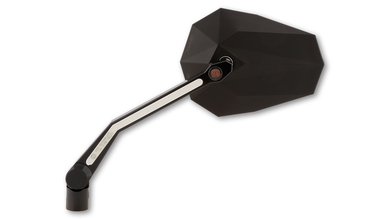 HIGHSIDER pro Rétroviseur Stealth -X4 Noir Avec Clignotant LED/feu de position (paire)