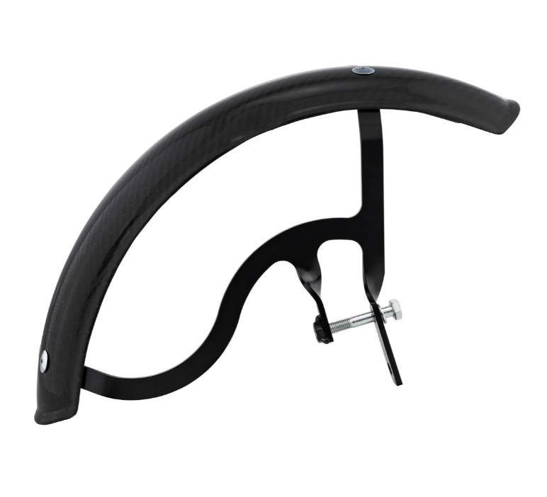 Aile Garelli EVO II pour Vespa PX 80-200ccm, carbone, support noir