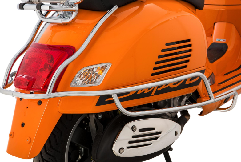 Arceau de protection latéral arrière pour Vespa GTS /GTS Super /GTV /GT 60, 125-300ccm, chrome