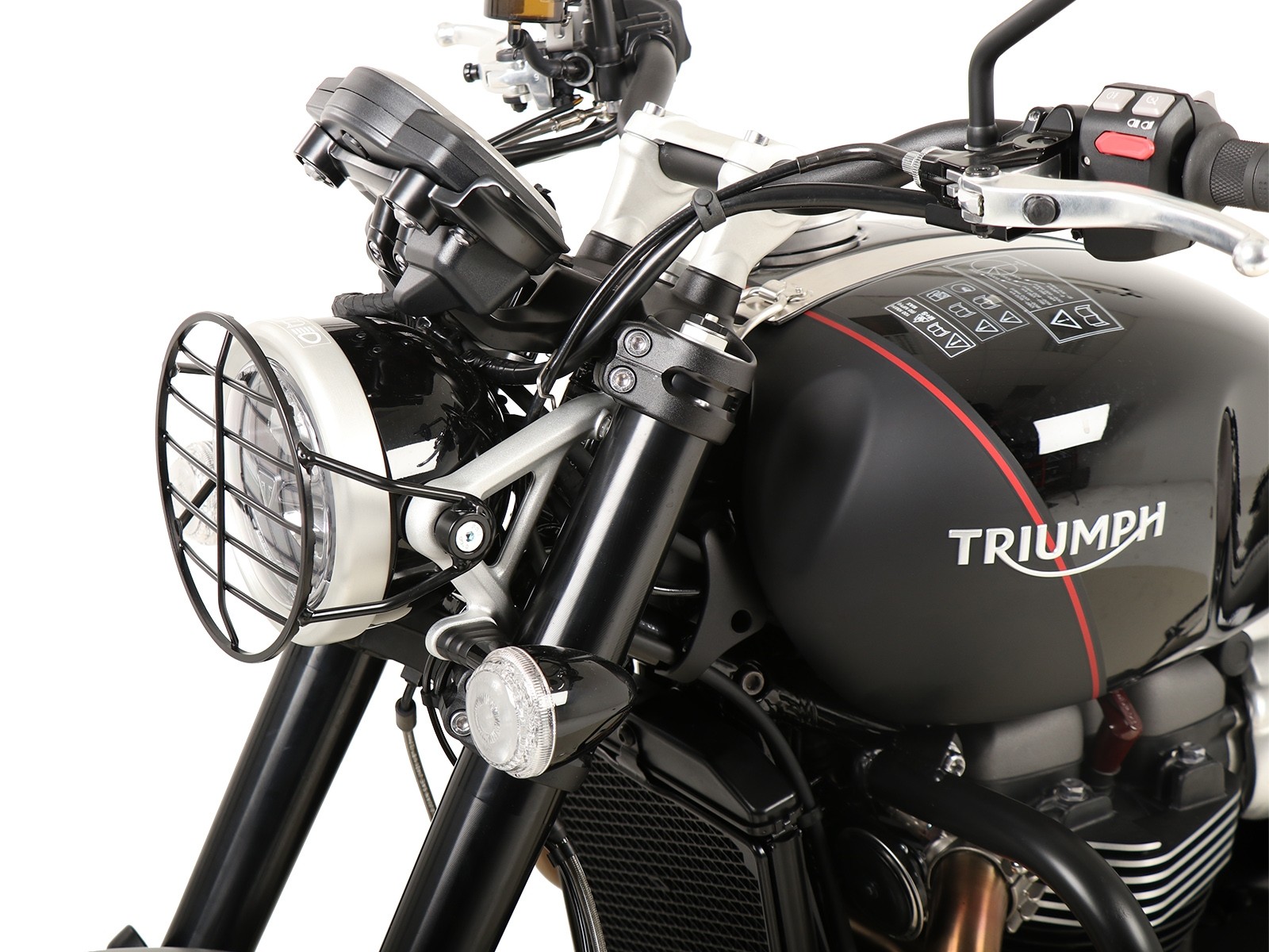 Grille de protection des feux noire pour Triumph Scrambler 1200 XC (2019-)