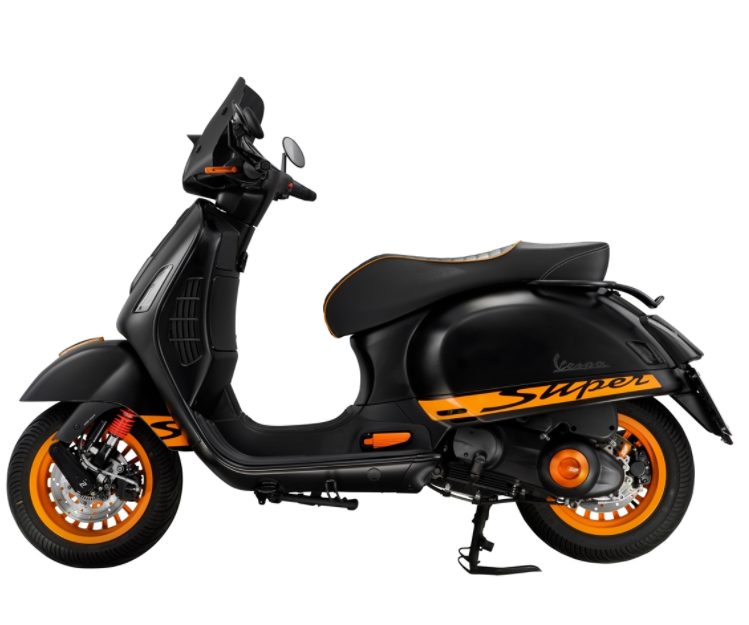 Housse Housse Vario pour Vespa Primavera/​Sprint 125-150ccm c.-à-d. 3V 4T AC, orange mat