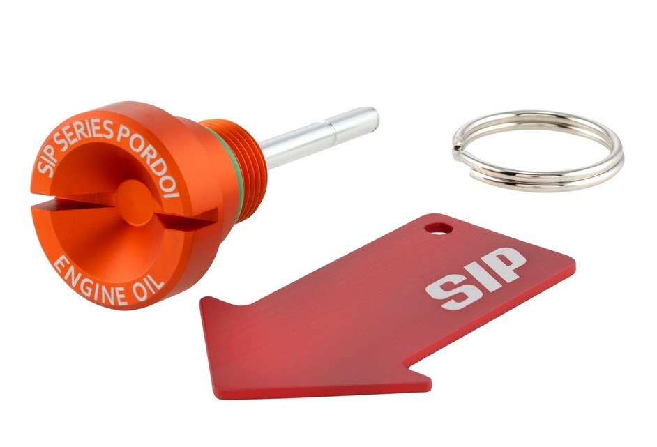 Bouchon de remplissage d'huile moteur pour Vespa, orange mat