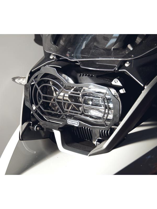 Grille de protection des phares pliable pour BMW R 1200 GS Adventure LC (14-18), noir