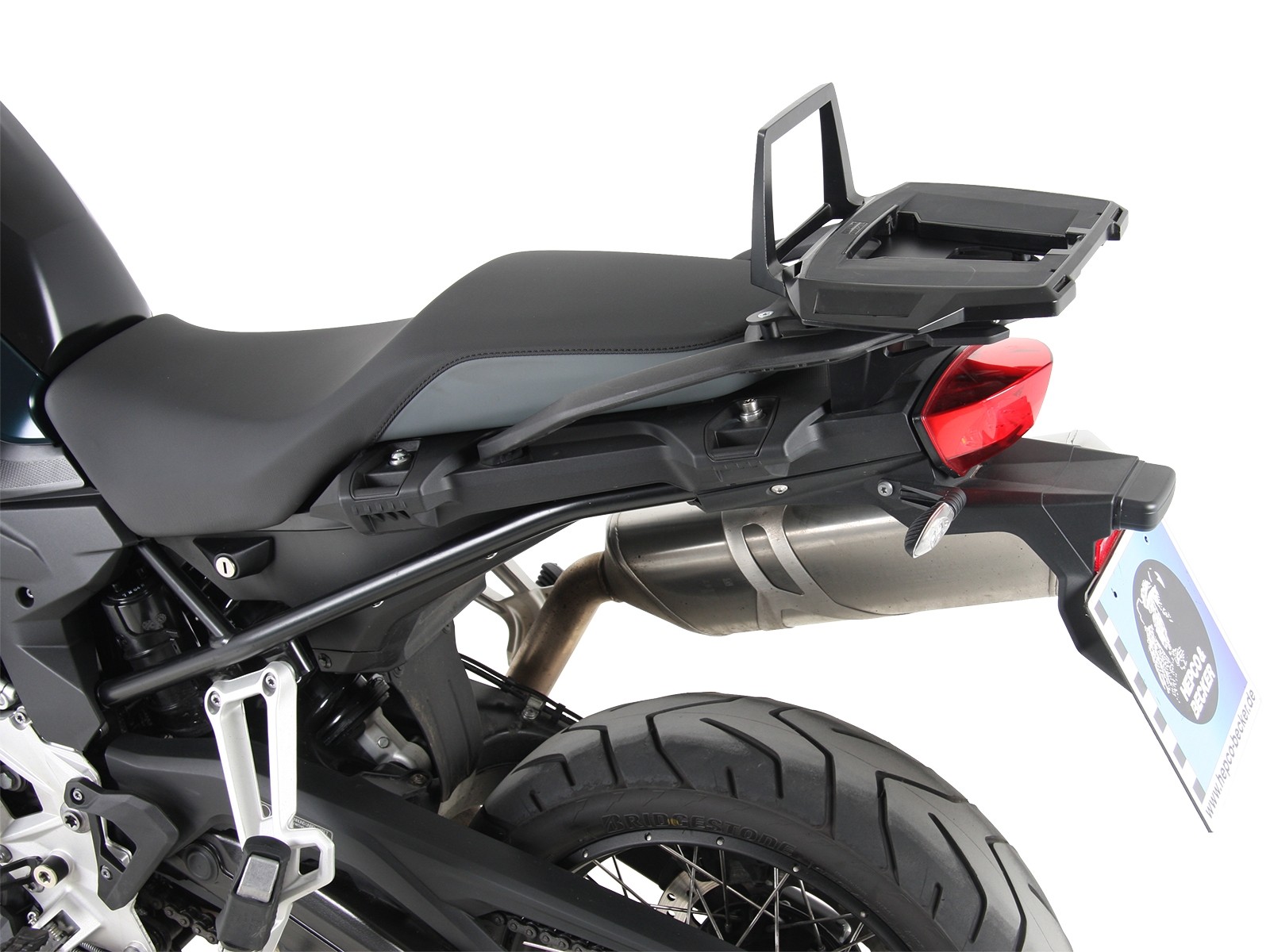 Support de top case Alurack noir pour BMW F 850 GS Hepco & Becker