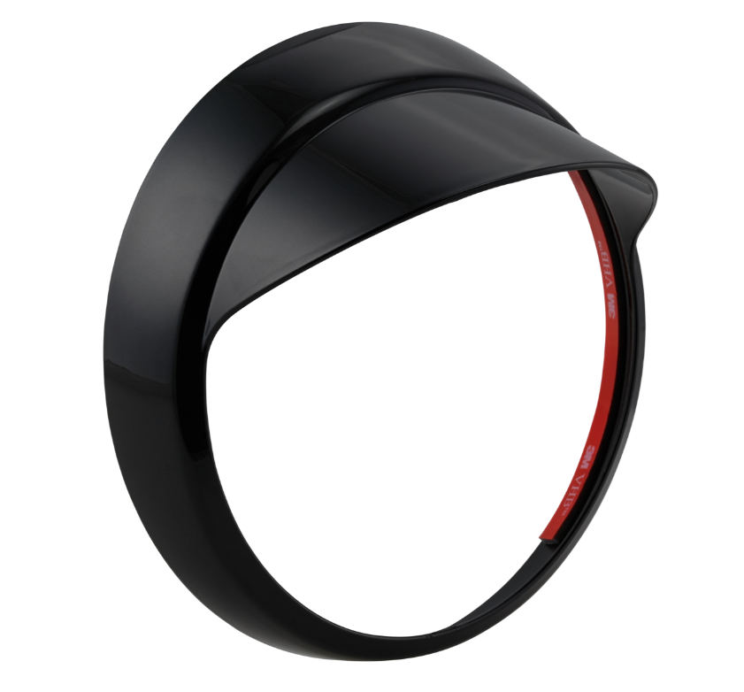 Anneau de lampe avec abat-jour pour Vespa LX 50-150ccm, noir brillant