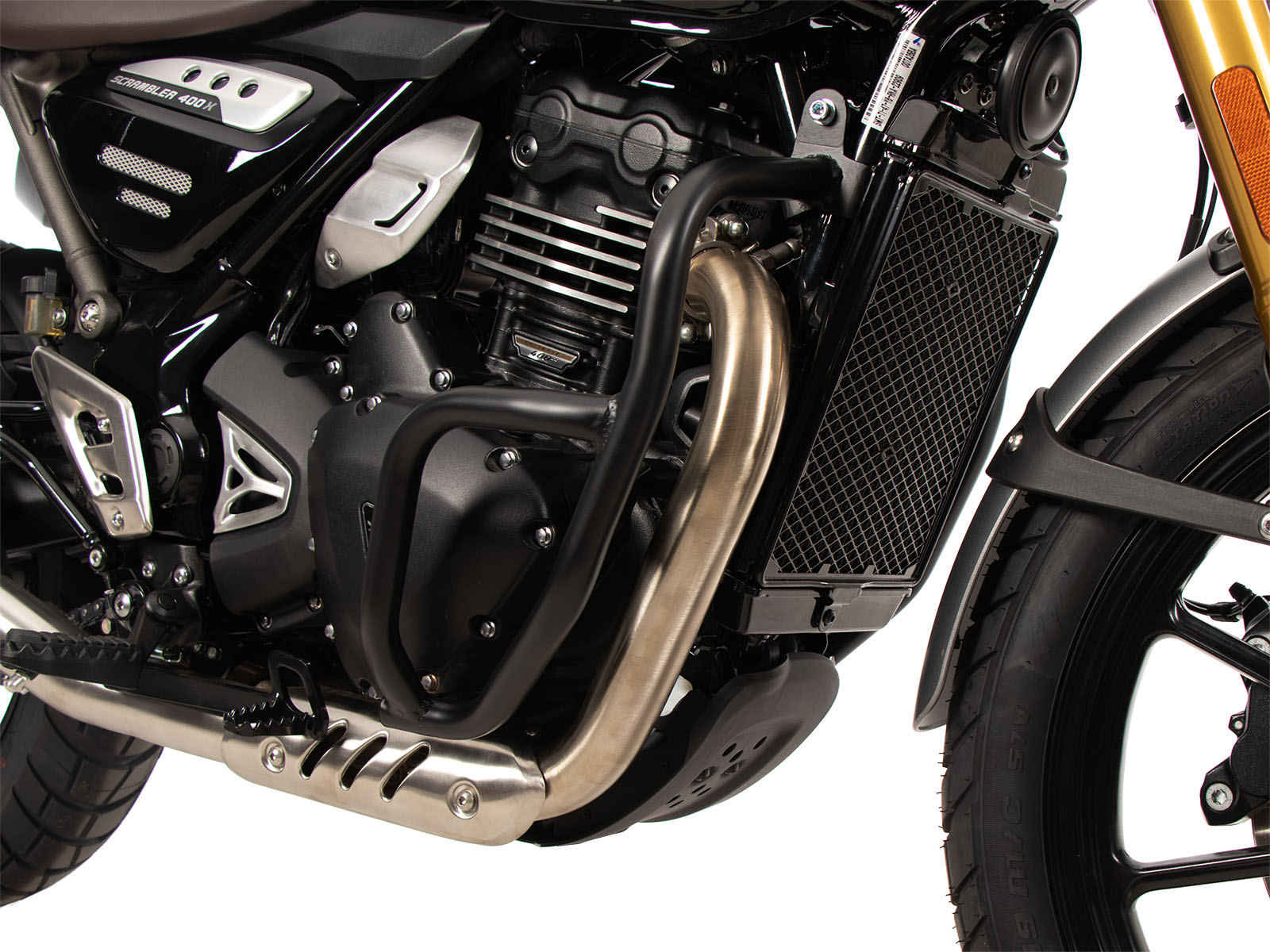 Arceau de protection moteur noir pour Triumph Scrambler 400 X (24-) Hepco & Becker