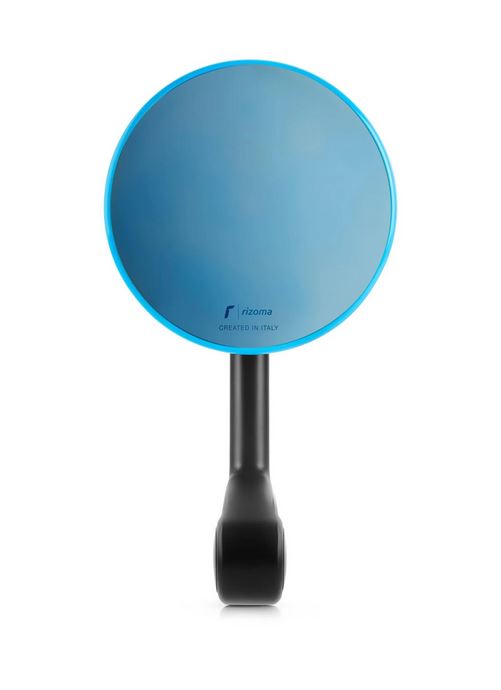 Rétroviseur d'extrémité de guidon RIZOMA E-POP gauche ou droit pour Vespa, noir/bleu