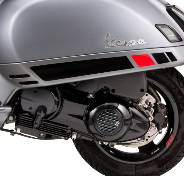 Couvercle de vario pour Vespa, noir brillant