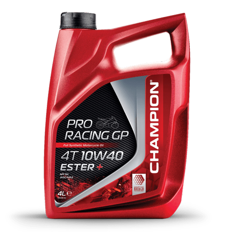 CHAMPION® Proracing GP 4T 10W-40 ESTER + huile moteur entièrement synthétique - 4 litres