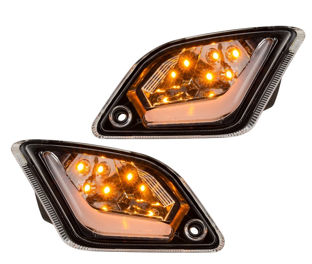 Kit clignotants arrière gauche/droite pour Vespa GTS/GTS Super/GTV 125-300ccm ('14-), clair