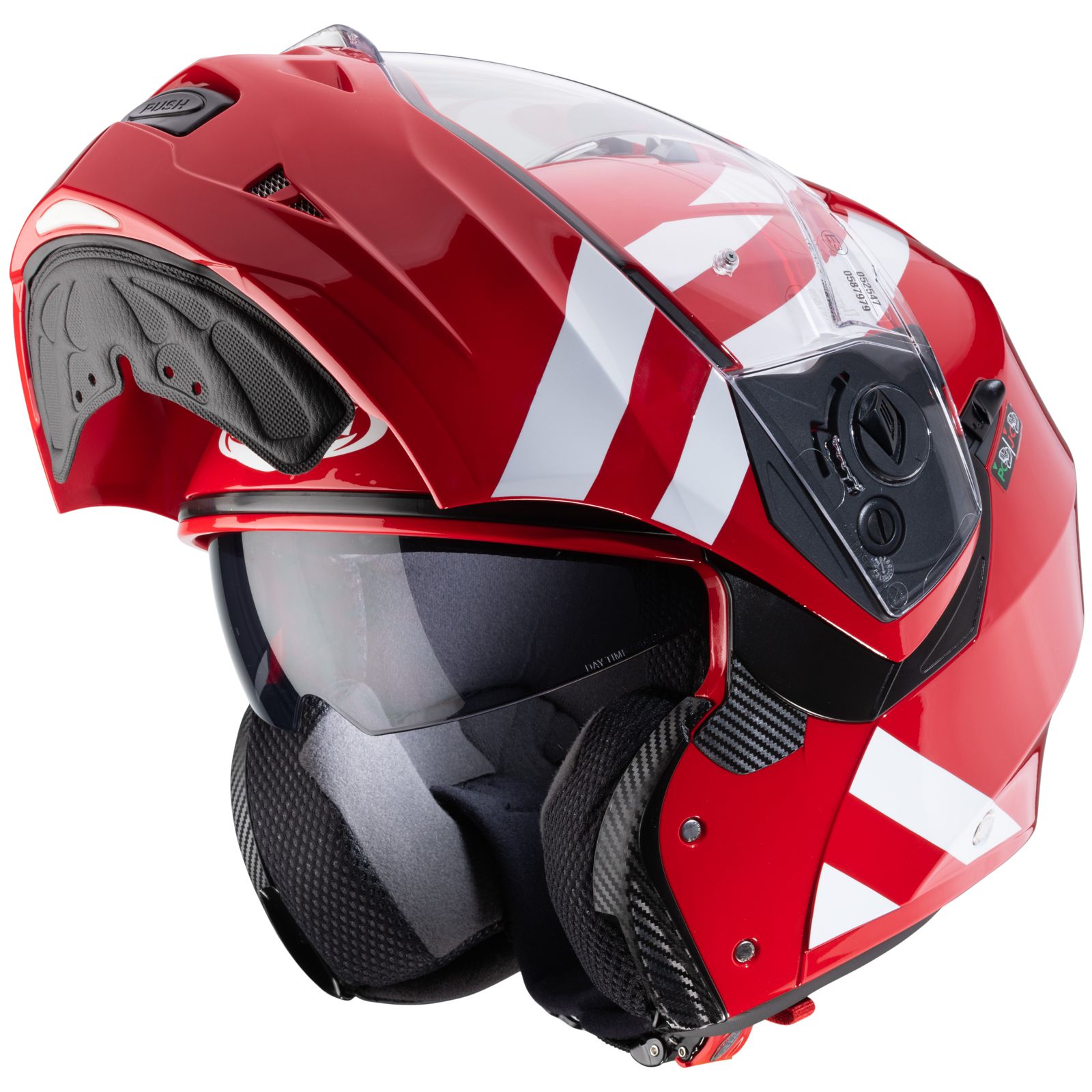 Caberg casque Duke II Superlegend, rouge/blanc