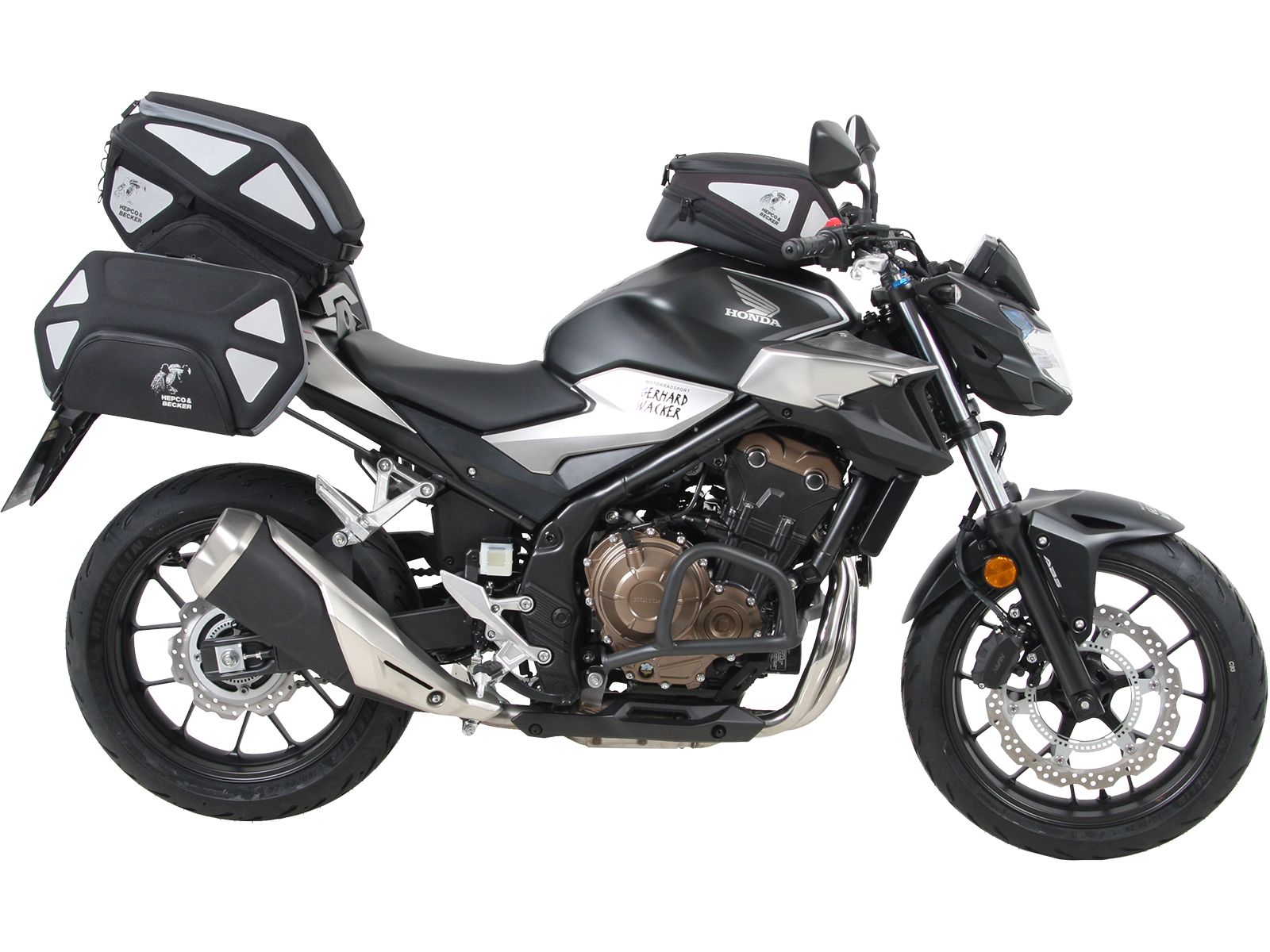 Anneau de réservoir Basic avec unité de fermeture de la sacoche de réservoir pour Honda CB 500 F (19-23) Hepco & Becker