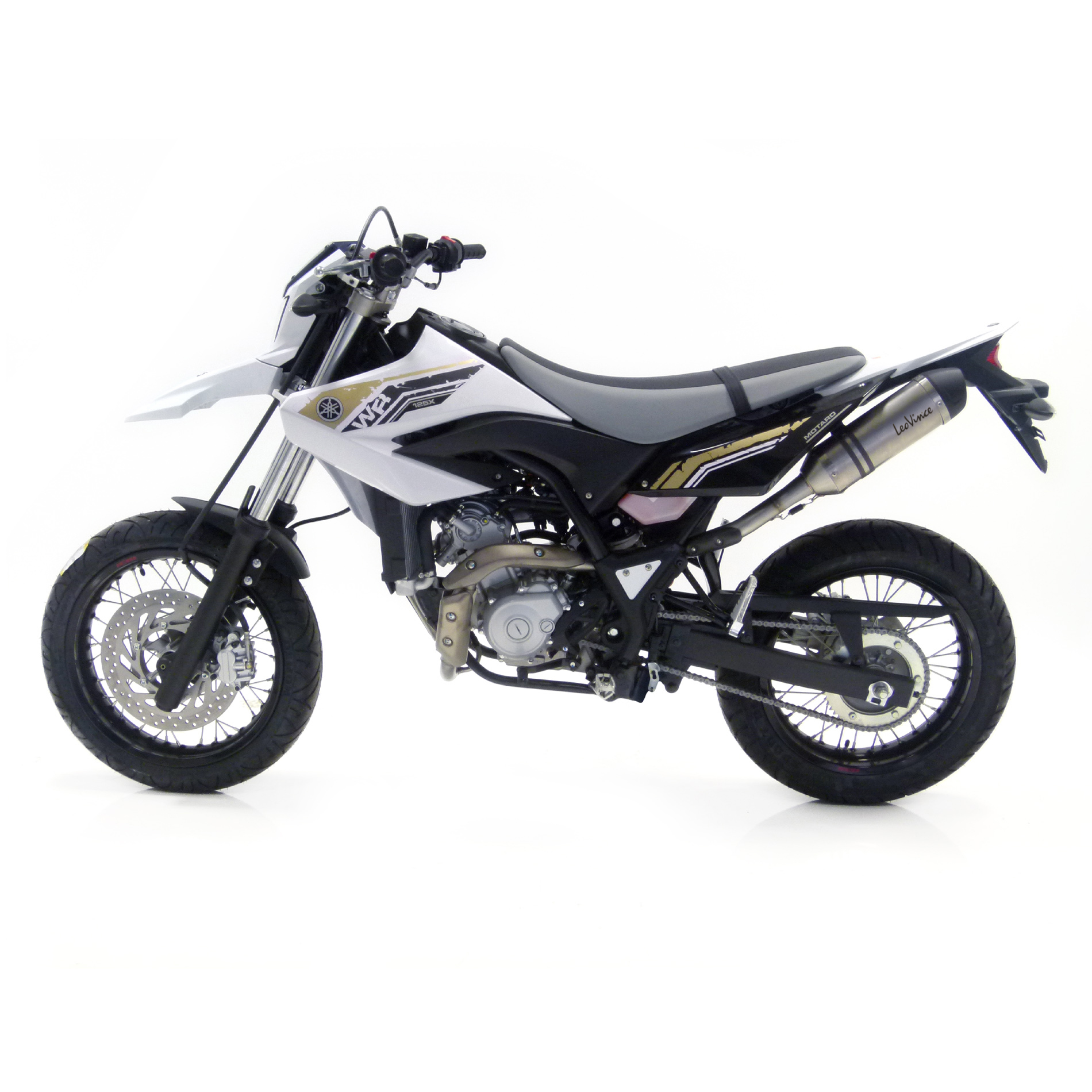 LeoVince Système d?èchappement SBK LV One Evo 2, acier inoxydable, Slip On pour Yamaha WR 125 R/X (année 09-16)