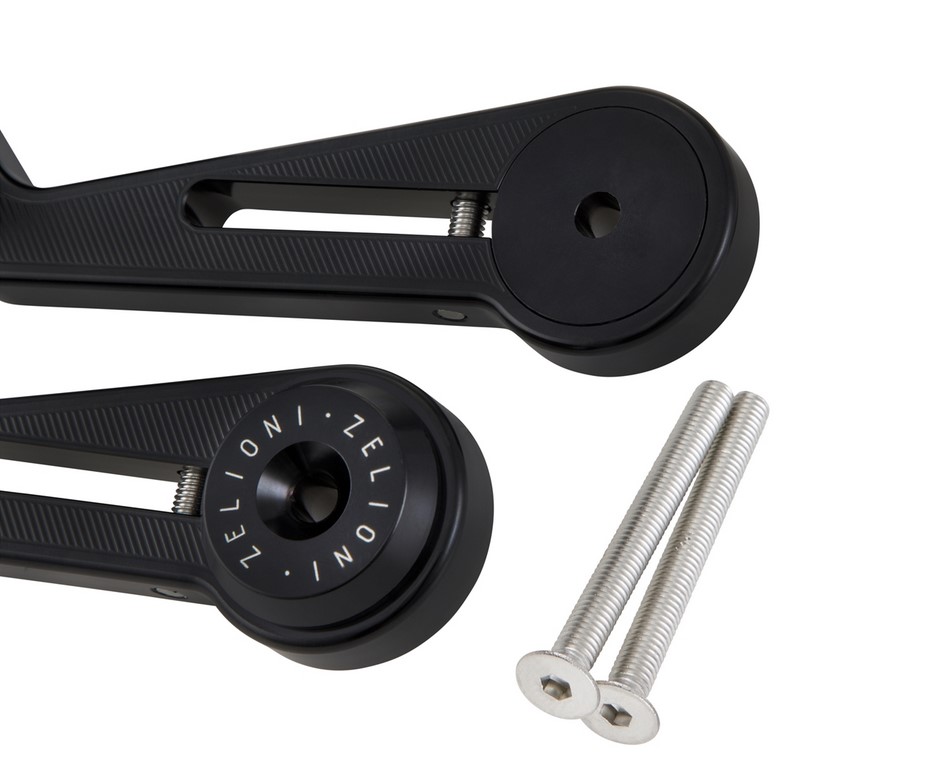 Rétroviseur d'extrémité de guidon ZELIONI pour Vespa, droite et gauche, noir mat