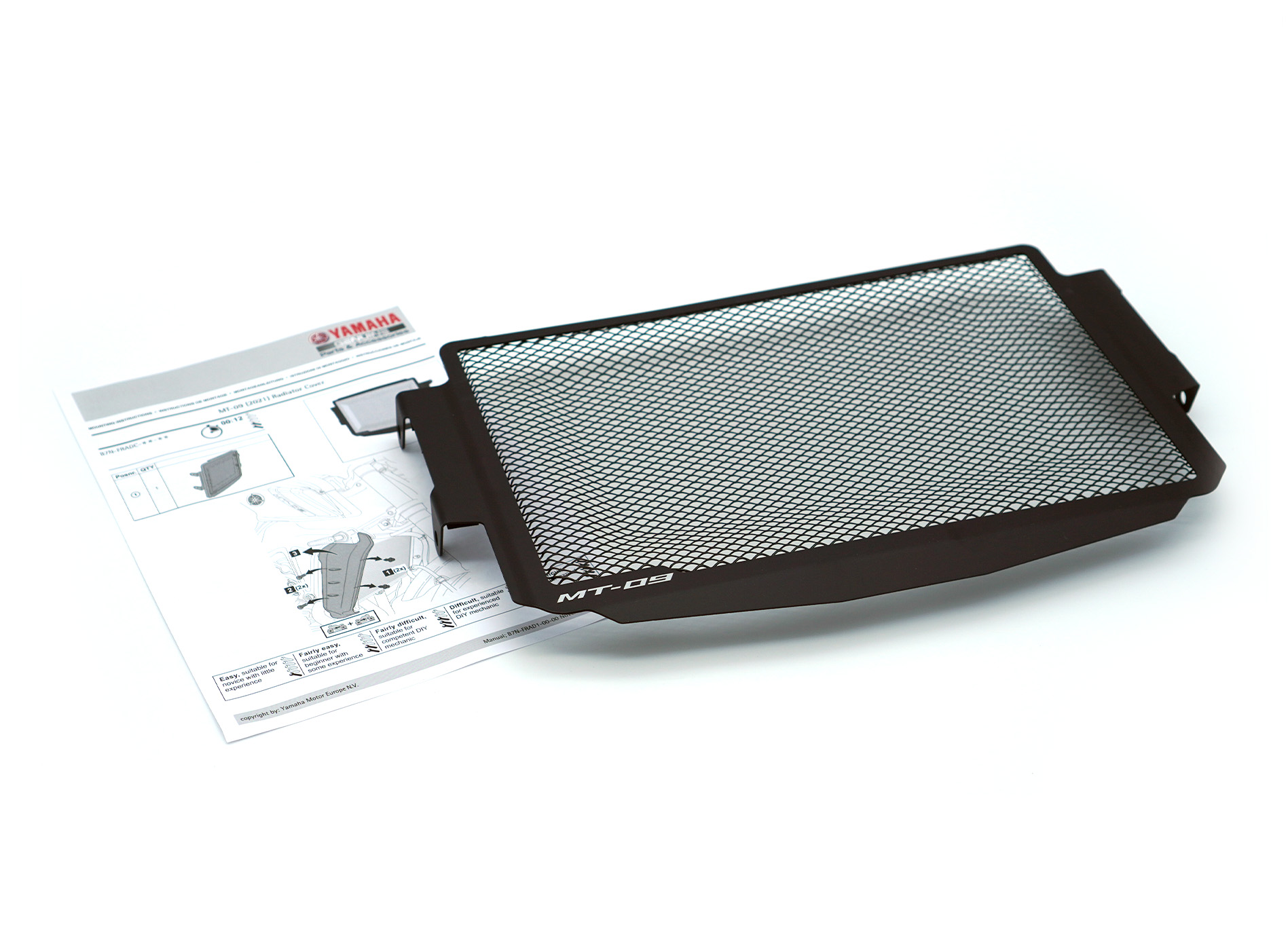 Bouchon de radiateur noir pour MT-09 (année 21-) Original Yamaha