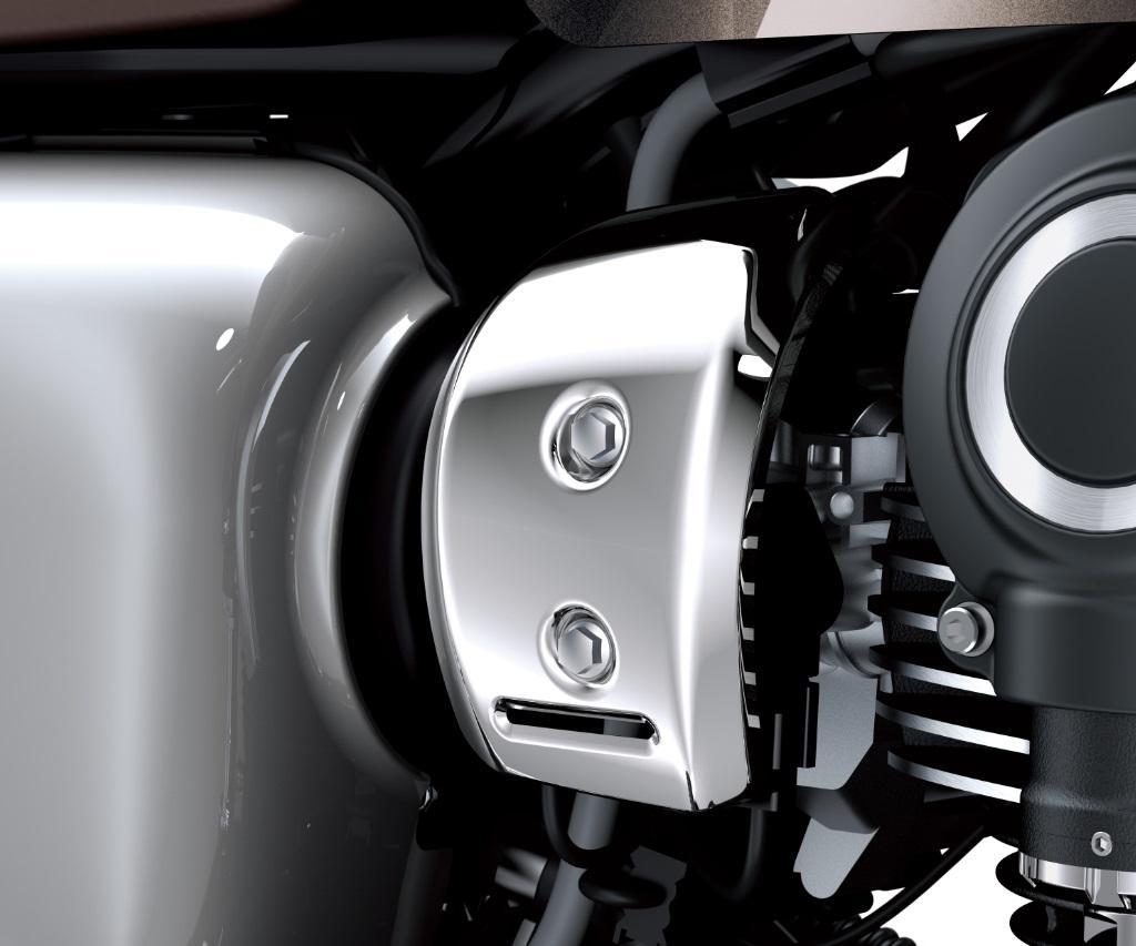 Corps de papillon chromé Cover droite pour W 800 Street (année 19-) Original Kawasaki