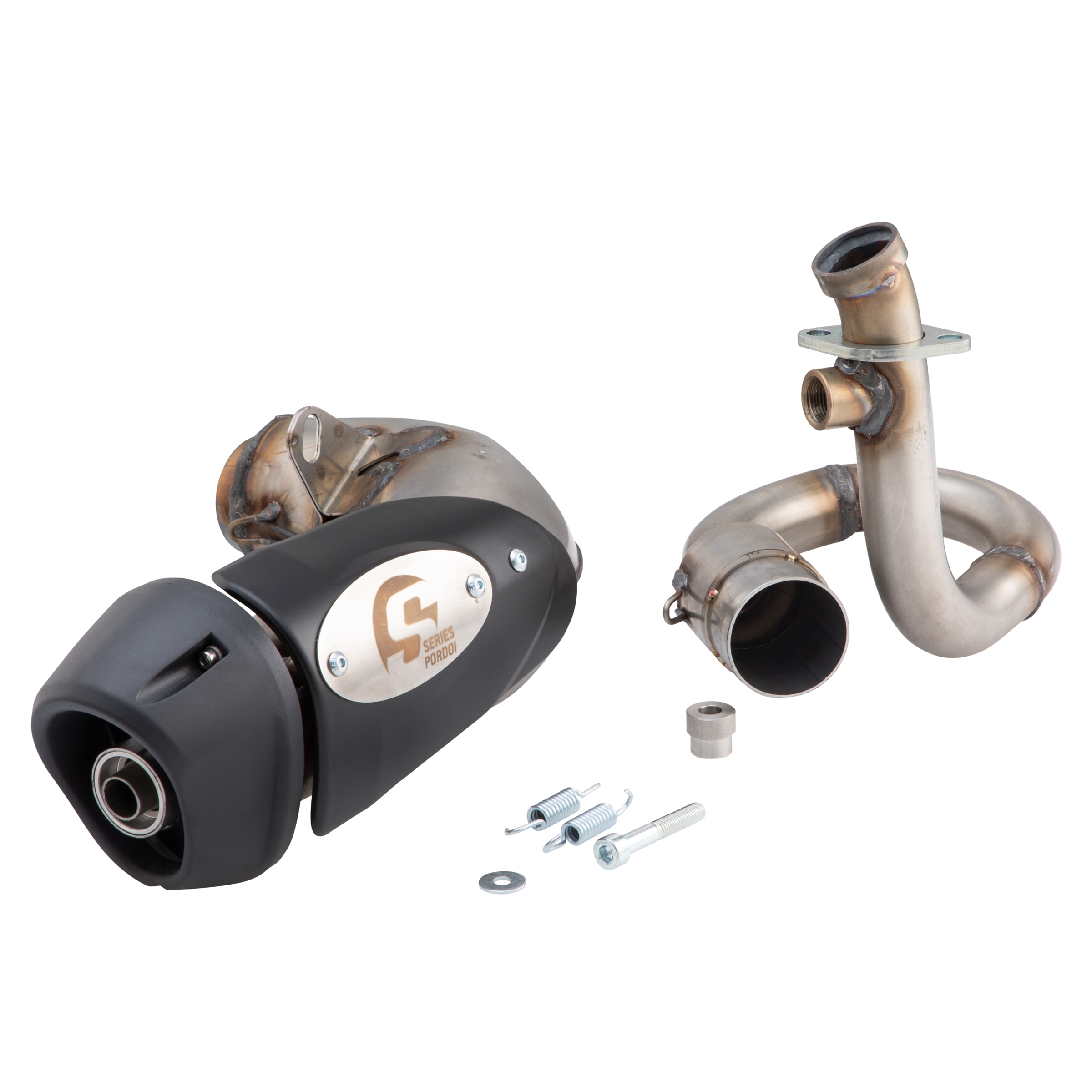 Échappement racing pour Vespa GTS/GTS Super/GTV/GT 60 125-300ccm i.e., 4T, LC, inox