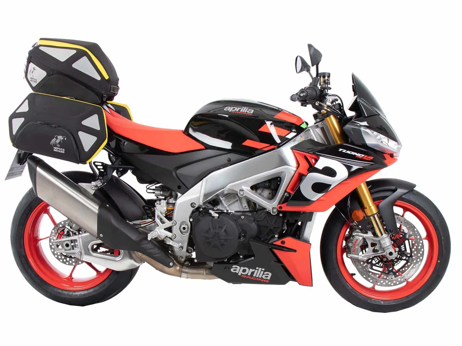 Rack sport fixe vissé noir pour Aprilia Tuono V4 Factory /RSV 4 /RSV 4 Factory (21-24)
