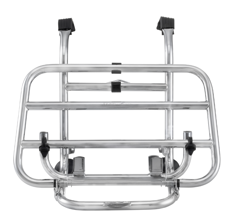 Porte-bagages avant pour Vespa PX 80-200ccm, pliable, chrome