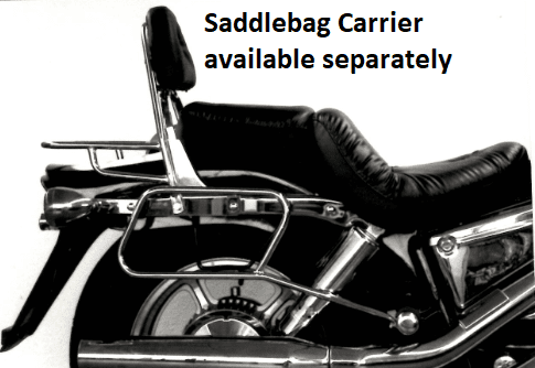 Sissybar avec porte-bagages chromé pour Honda VT 1100 C (87-93) Hepco & Becker