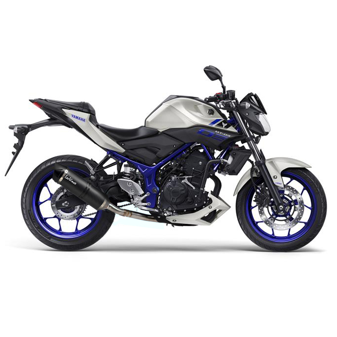 LeoVince Système d?èchappement SBK LV One Evo 2, Carbon, Système complet pour Yamaha MT-03 / YZF-R3