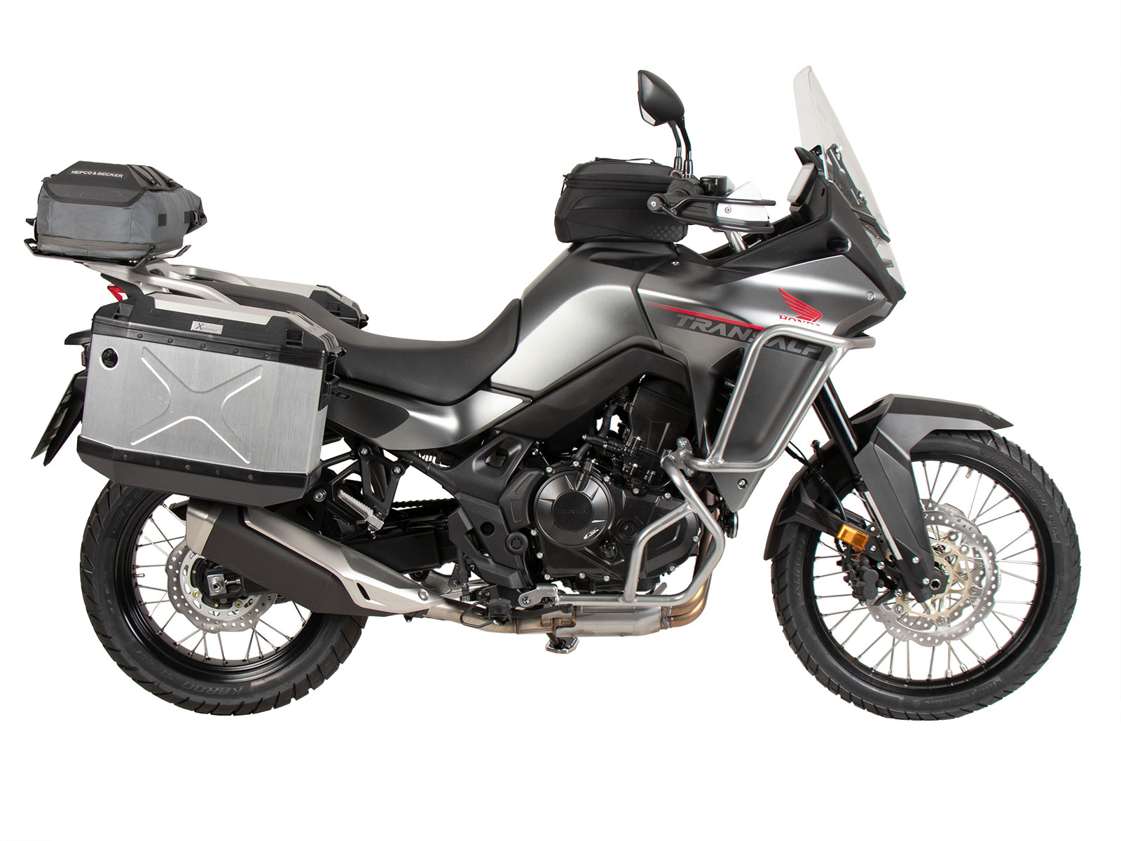 Porte-bagages latéral vissé noir pour Honda XL 750 Transalp (25- ) Hepco & Becker