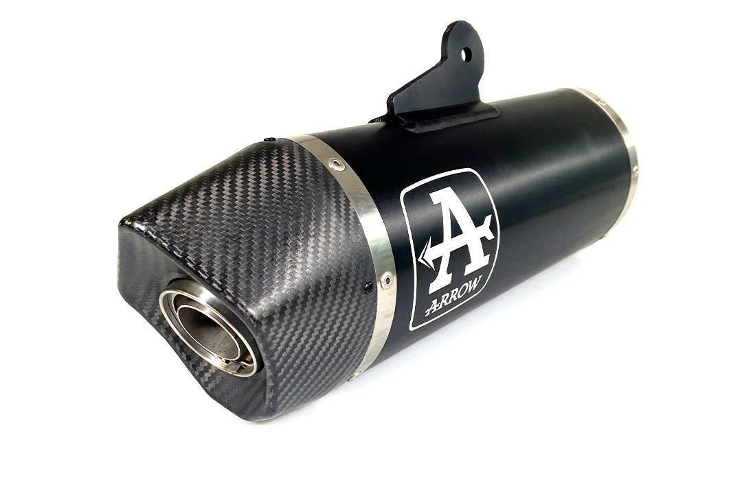 ARROW Auspuff MAXI RACE TECH für BMW R1250R / R1250RS 2019-2020, Aluminium schwarz