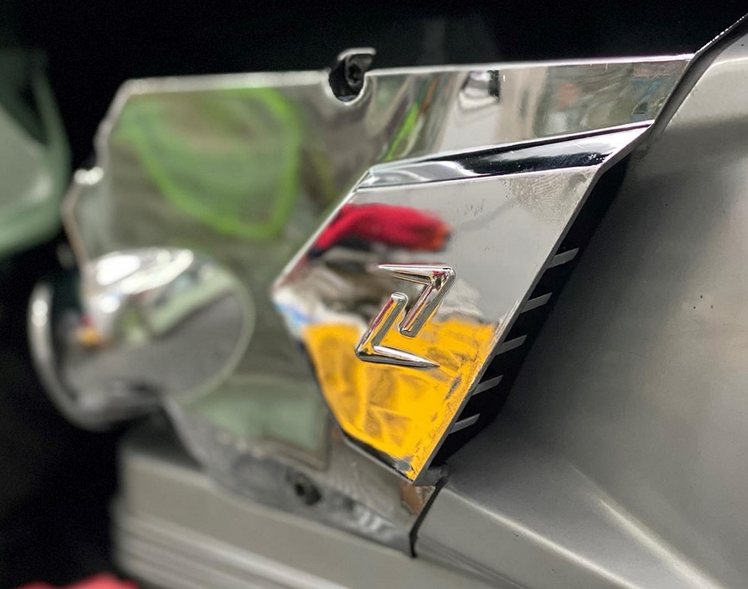 Couvercle d'entrée d'air, couvercle de vario pour Vespa Primavera/Sprint/GTS/GTS Super, chromé